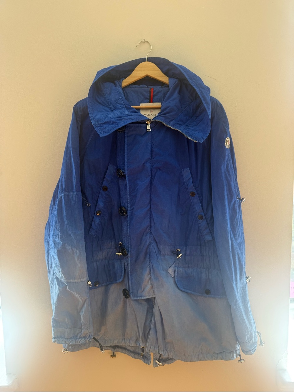 Moncler Blue Ombre Hooded Field Jacket